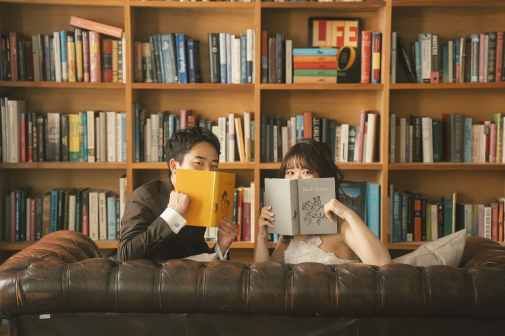 スタジオでレトロなお写真