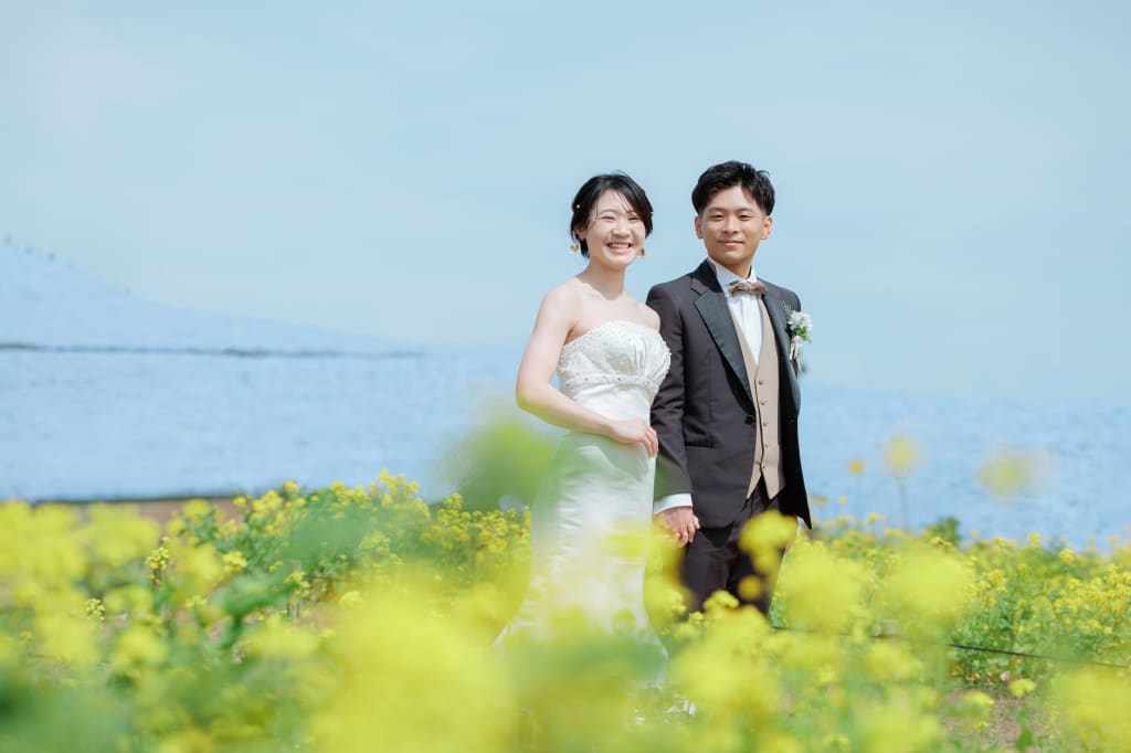 花とお二人とのひたち海浜公園！