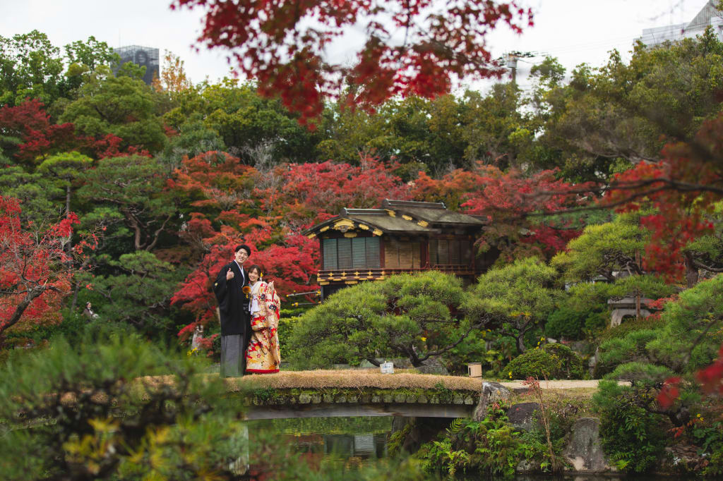 紅葉の相楽園