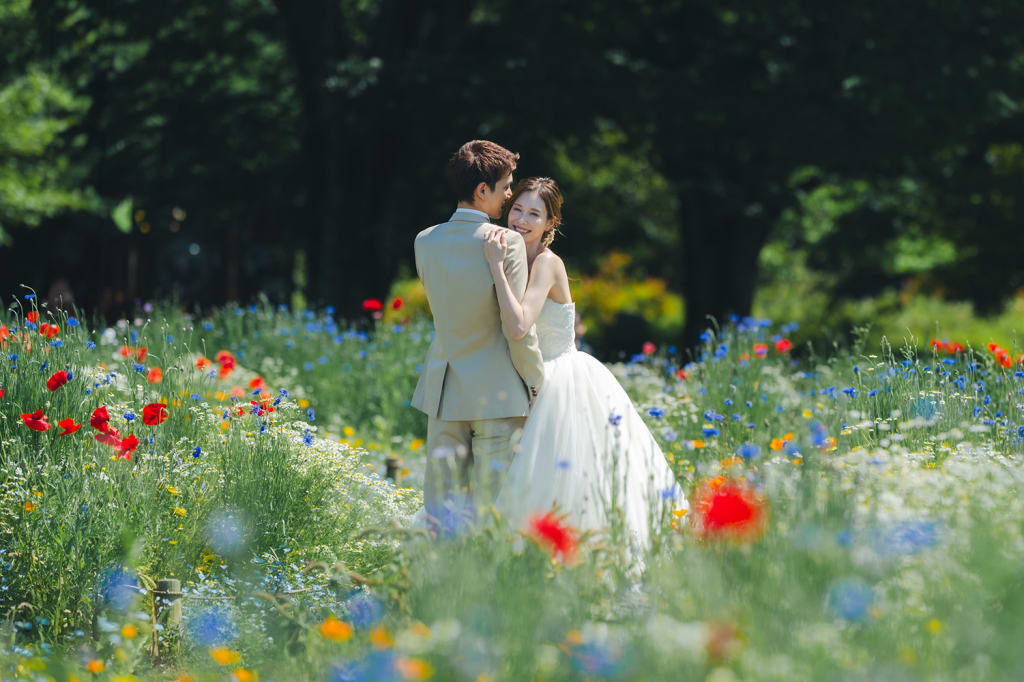 昭和記念公園【洋装】ロケーションプラン | フォトウェディング・前撮り・結婚写真