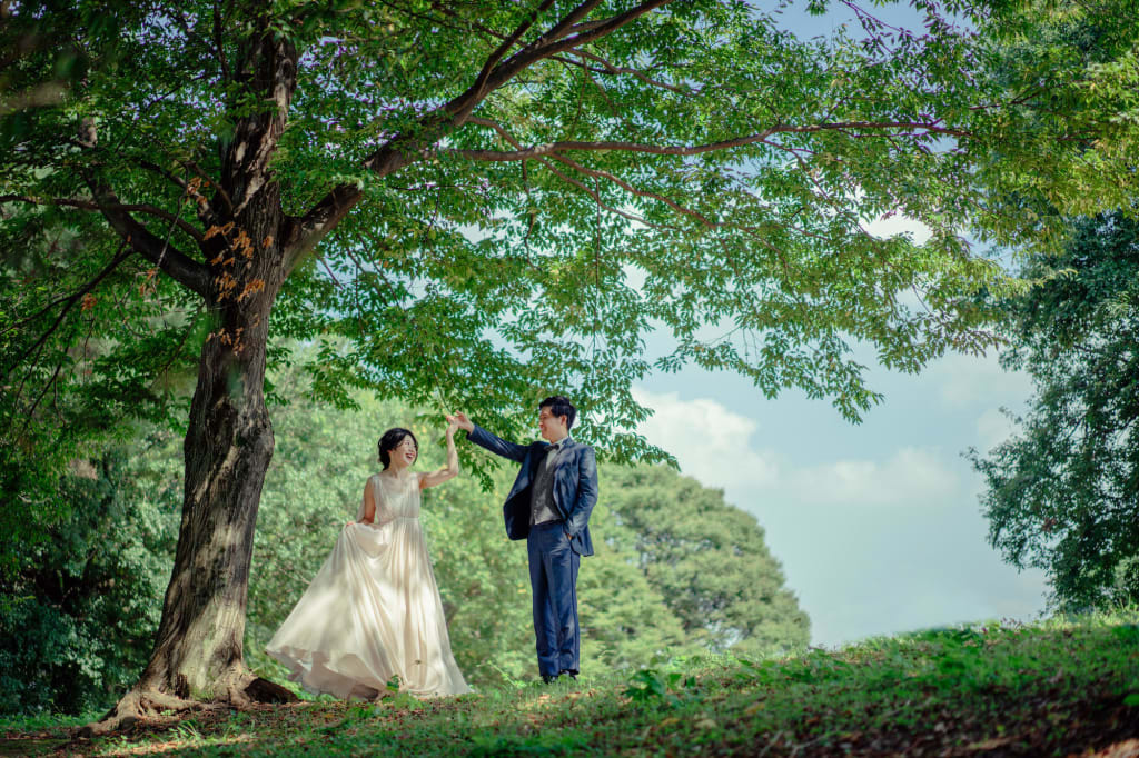 昭和記念公園【洋装】ロケーションプラン | フォトウェディング・前撮り・結婚写真