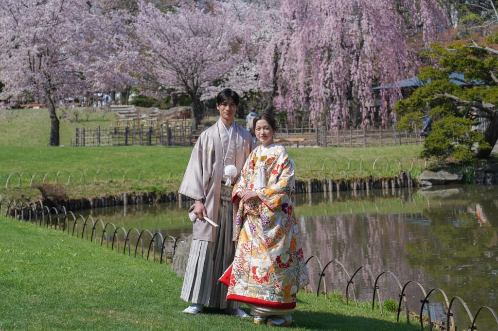 満開の桜の中でのウェディングフォト🌸