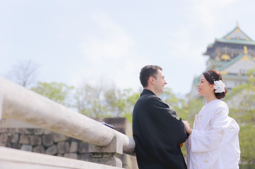 海外のお客様と和装ロケーション