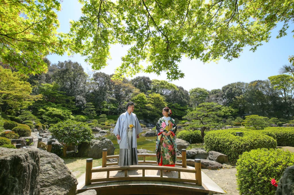 大濠日本庭園ロケーション(お茶室付き)プラン | フォトウェディング・前撮り・結婚写真
