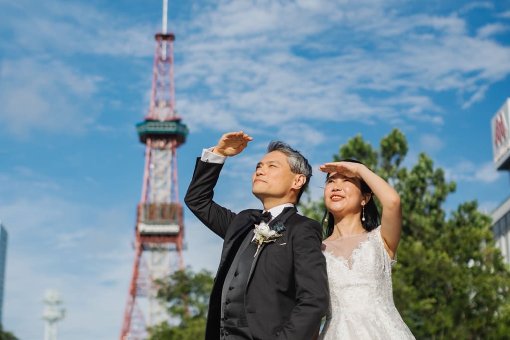 札幌周遊（大通公園〜すすきの周辺） | デコルテフォトグラフィー | 前撮り・フォトウェディング