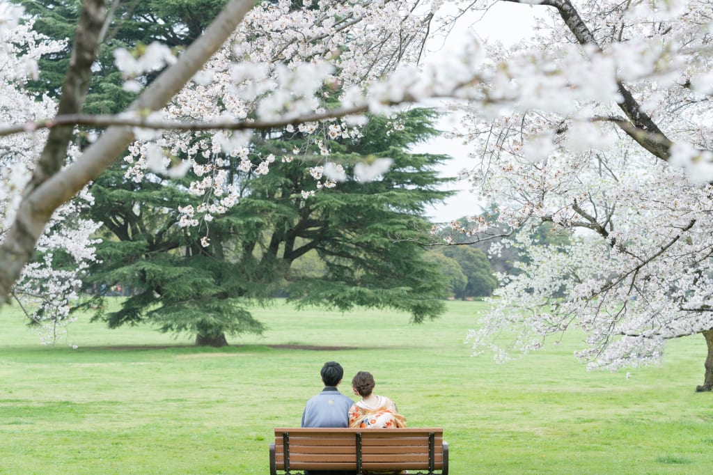 和装の昭和記念公園