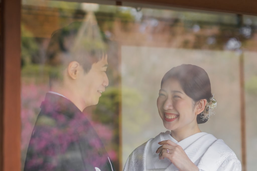 梅の花と残す【目白庭園】