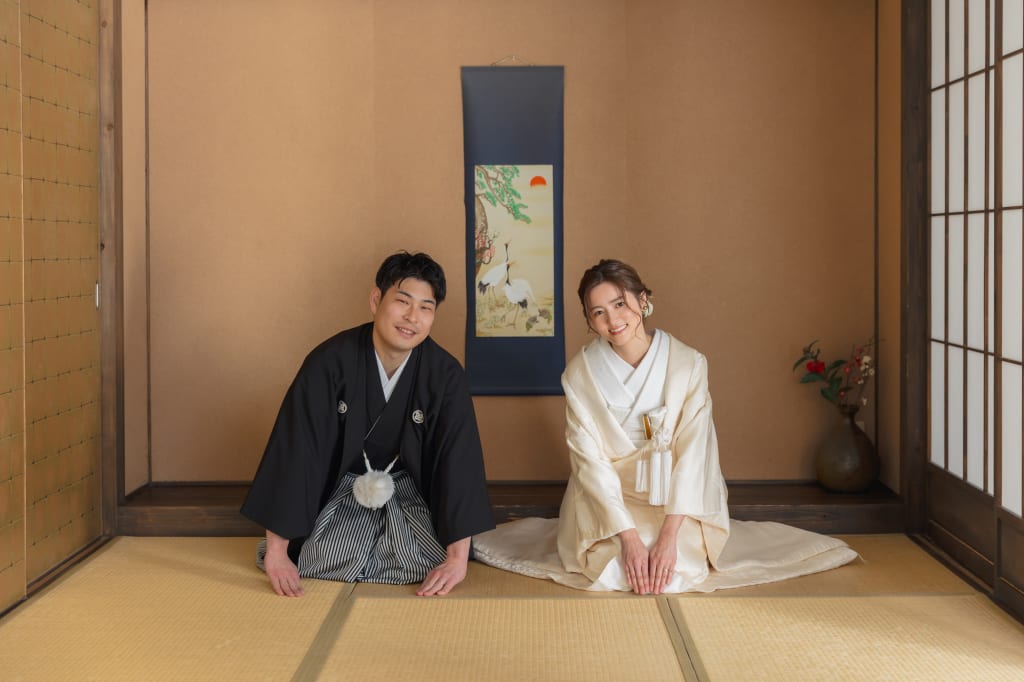 落ち着いたおふたりらしい【屋内庭園スタジオ】