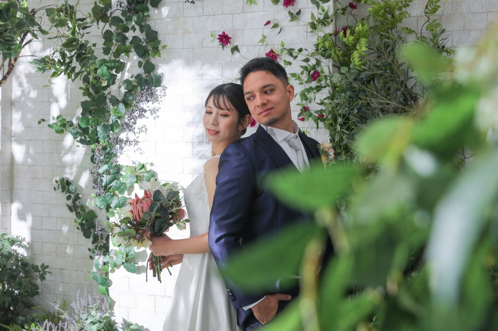 スタジオで外っぽく撮影！