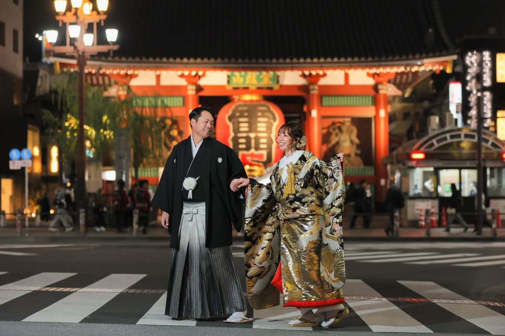 和装スタジオ+雷門撮影