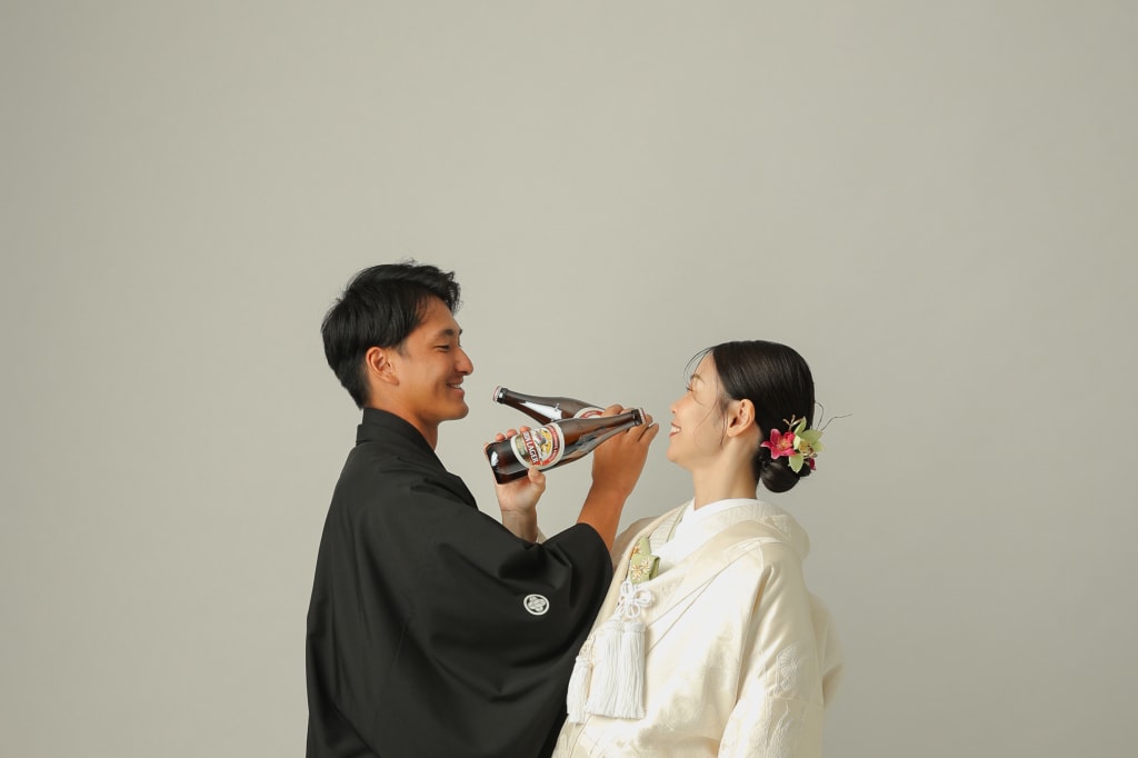 かんぱ〜い！和装スタジオ撮影！