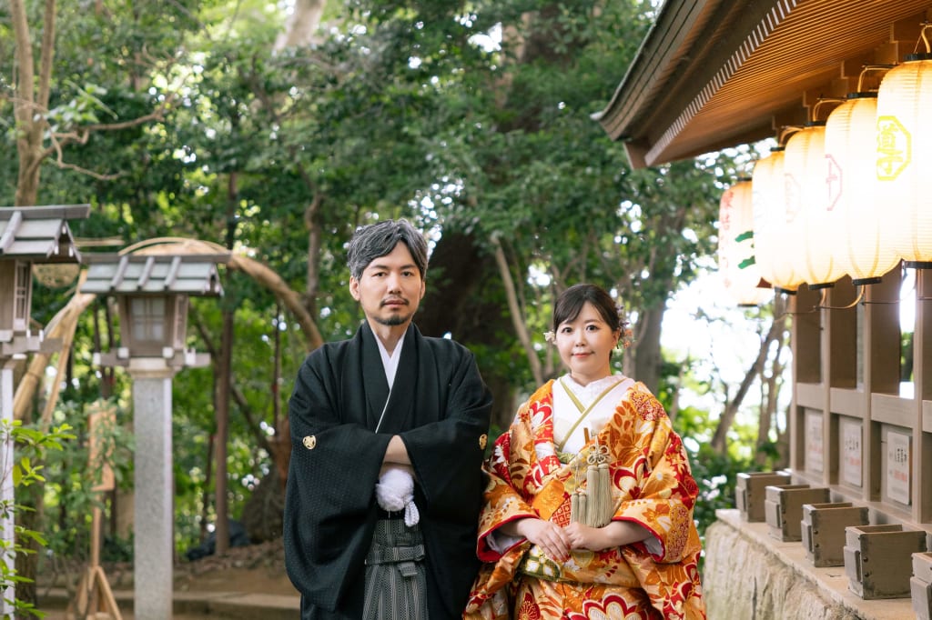 和装の検見川神社撮影！