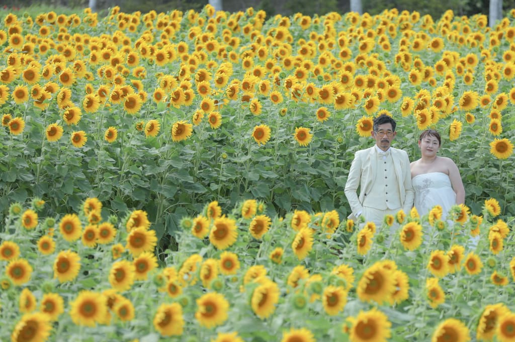 お花×パッチワーク