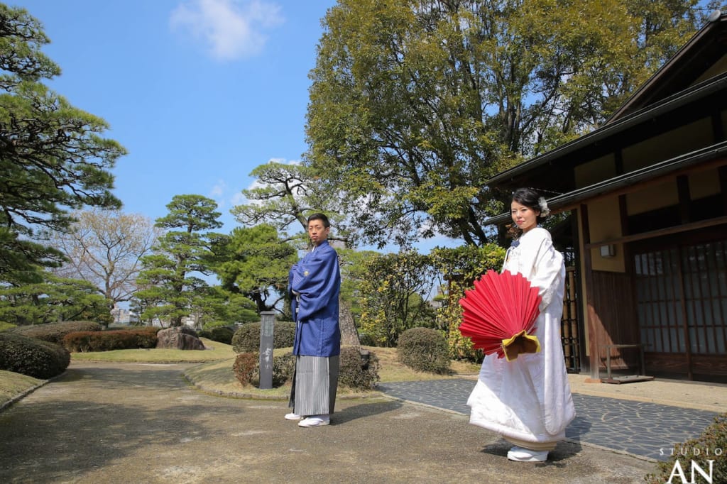 晴天！大濠日本庭園