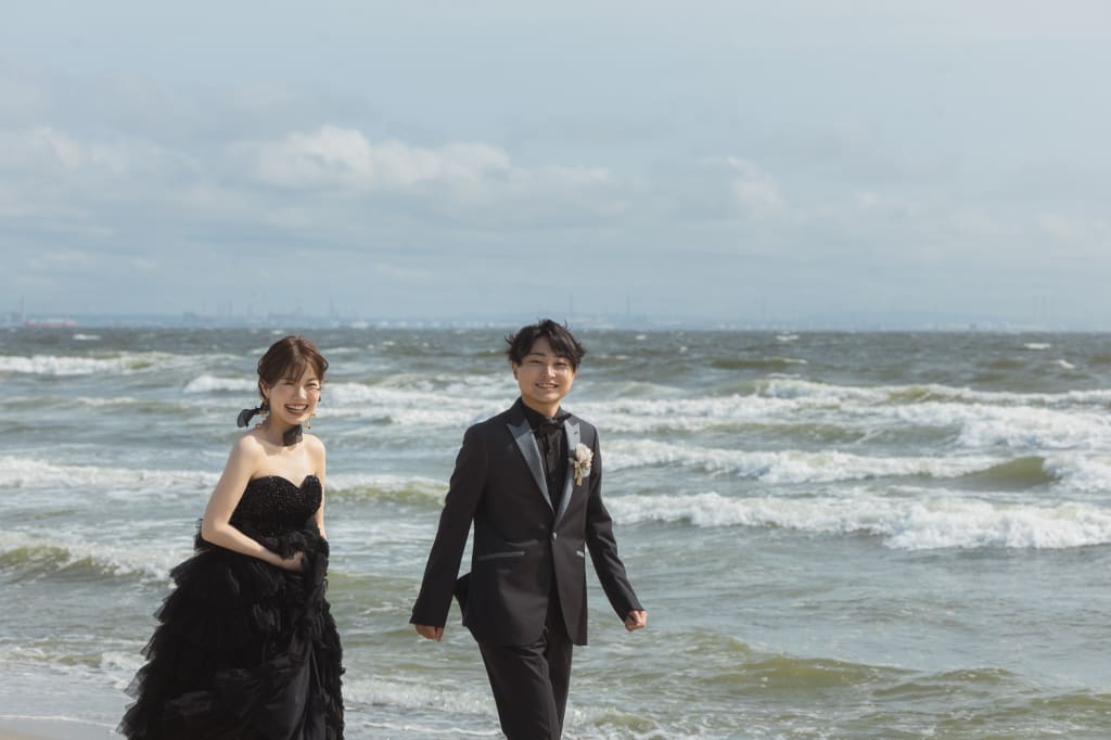 稲毛海浜公園 黒コーデでお洒落に！