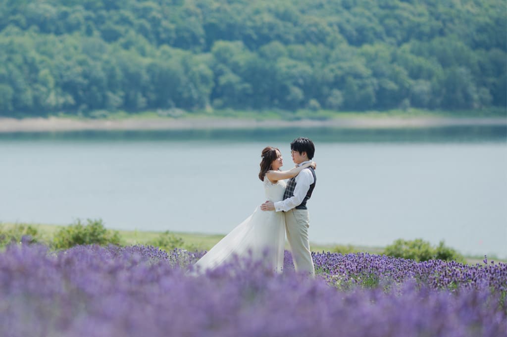 かなやま湖ラベンダー園プラン | フォトウェディング・前撮り・結婚写真