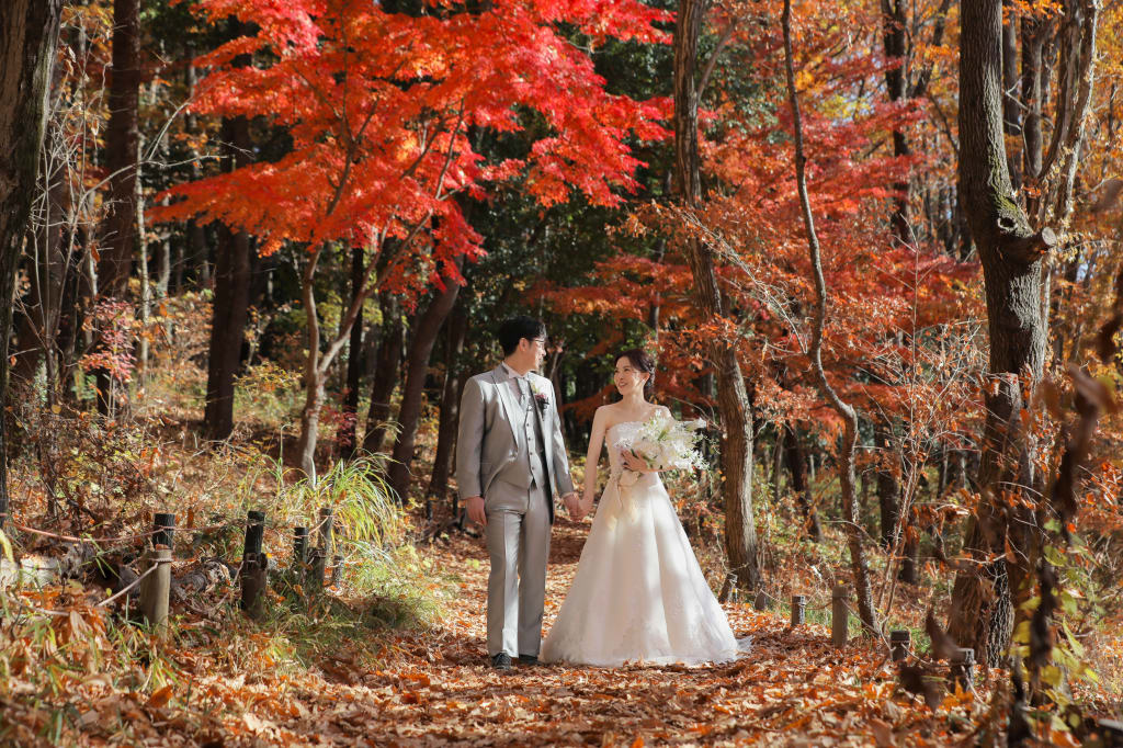 昭和記念公園の洋装ロケーション