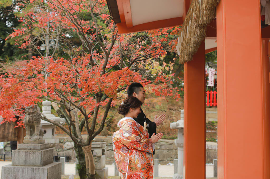 紅葉八幡宮 | デコルテフォトグラフィー | 前撮り・フォトウェディング
