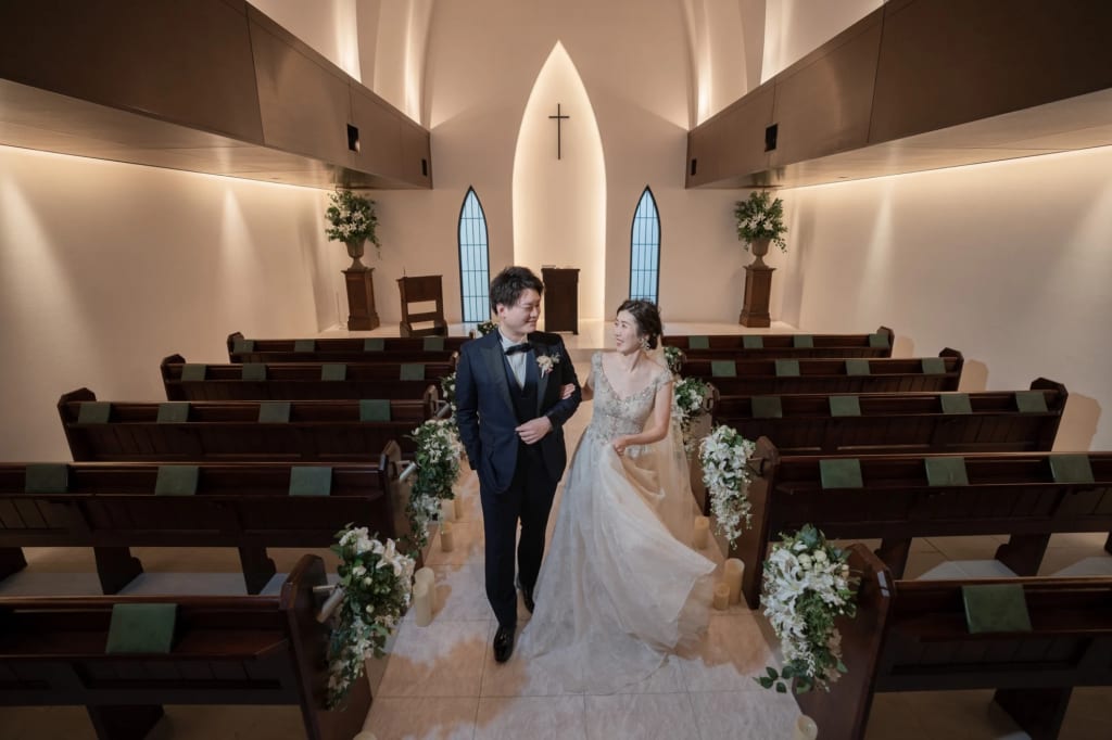 チャペル（東京・南青山） | デコルテフォトグラフィー | 前撮り・フォトウェディング