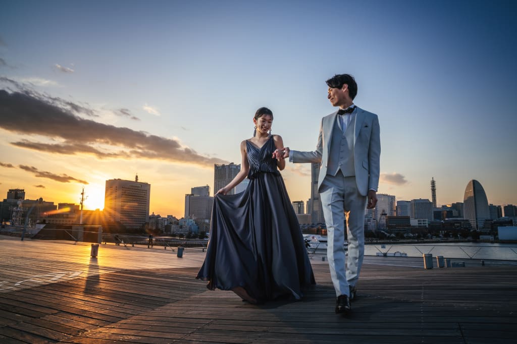  大さん橋ロケーション＋屋内庭園スタジオプラン | フォトウェディング・前撮り・結婚写真