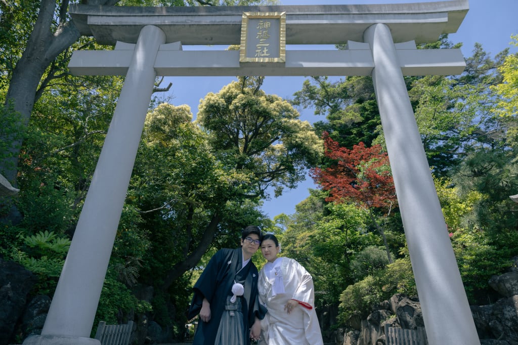 検見川神社で