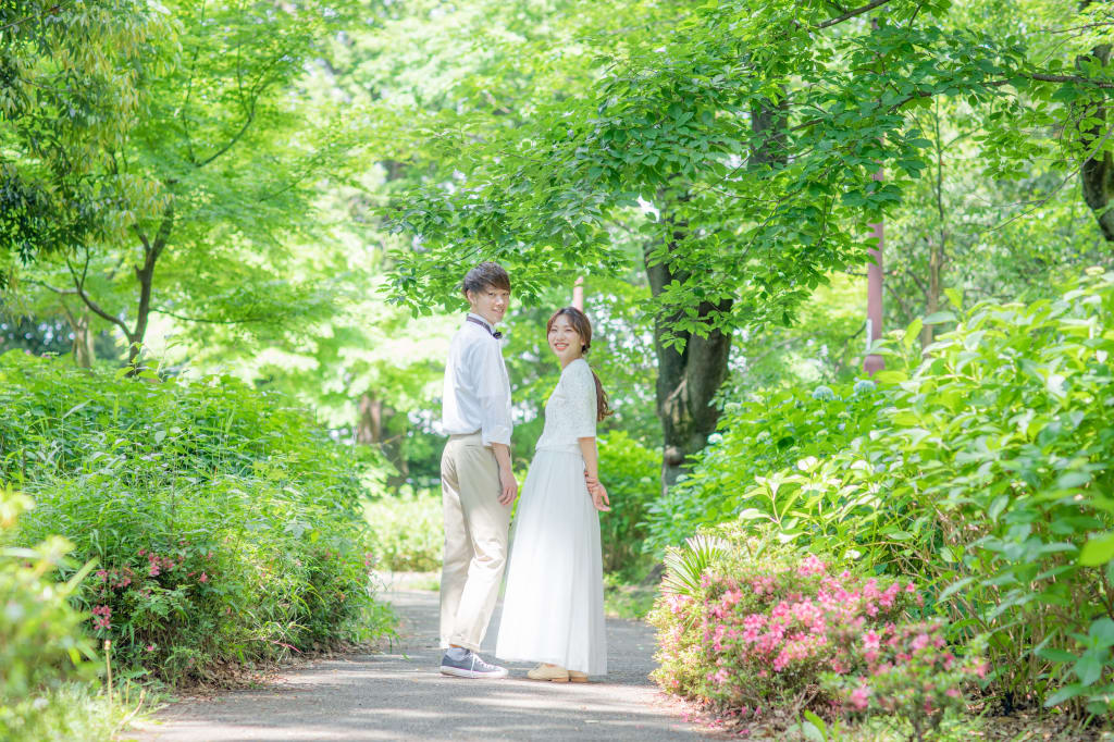 諏訪の森公園 | デコルテフォトグラフィー | 前撮り・フォトウェディング
