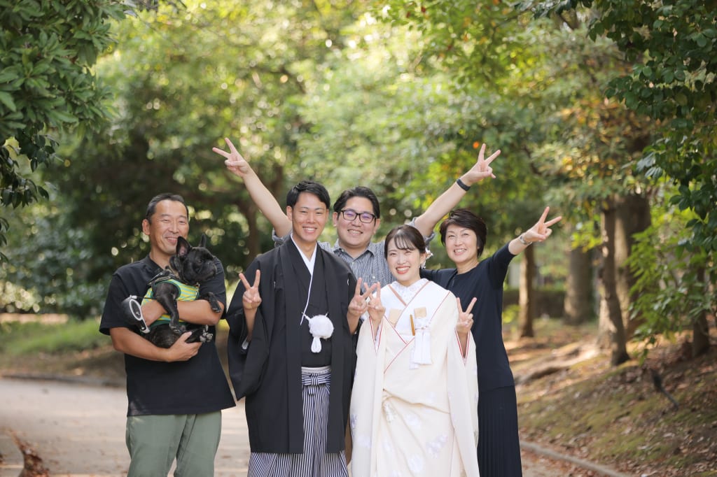 日本庭園＆ビーチ撮影！家族も一緒に♪