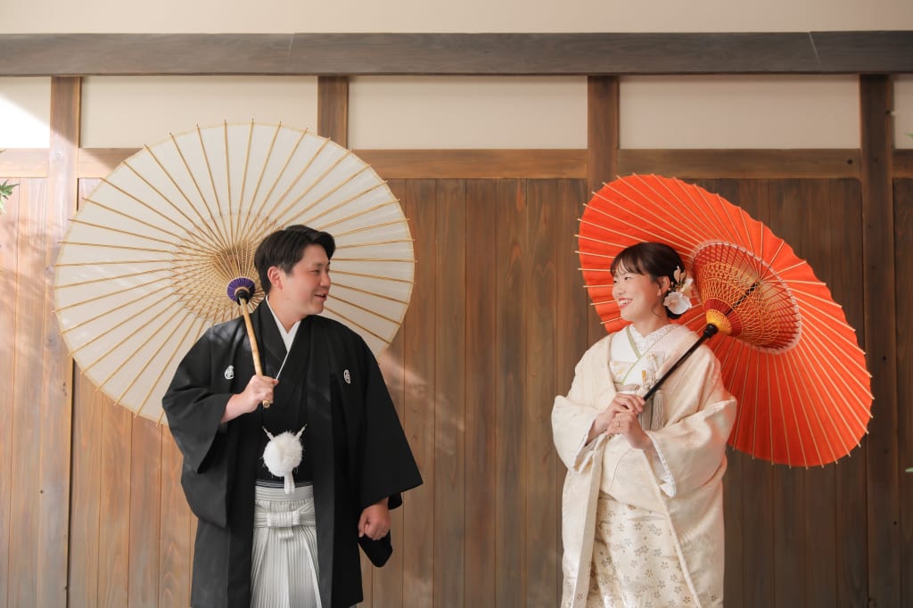 屋内庭園スタジオにて