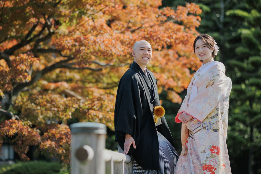 大仙公園　紅葉と共に