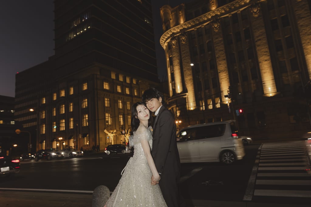 夜の居留地ロケーション撮影