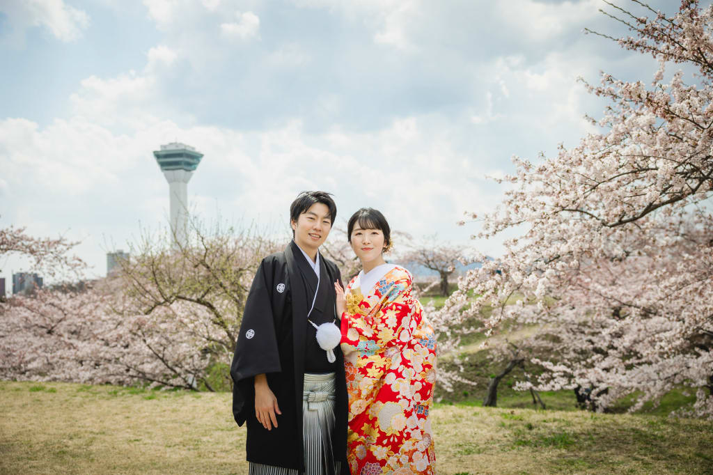 五稜郭公園 | デコルテフォトグラフィー | 前撮り・フォトウェディング
