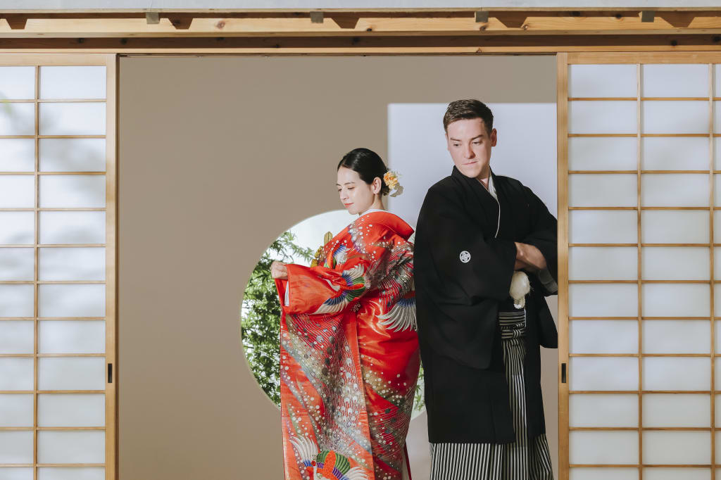 屋内庭園スタジオで！