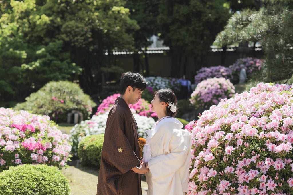 春の日本庭園