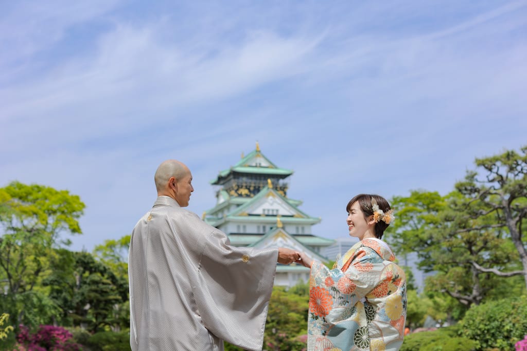 大阪城 和装ロケ