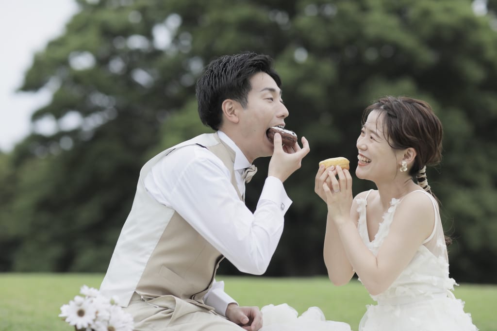 公園でピクニック🍩ロケ