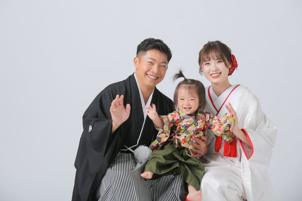 家族と一緒にスタジオ撮影☆