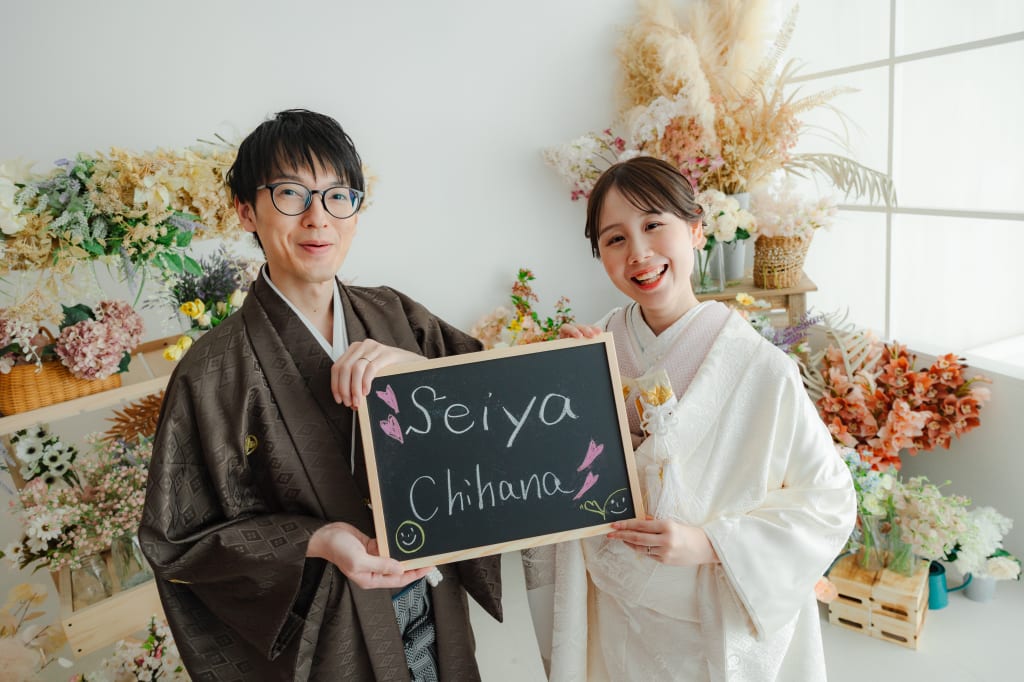 和装でスタジオとロケーション！