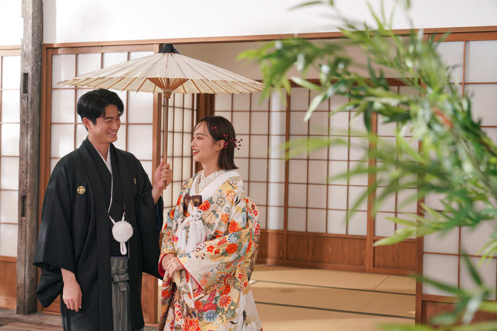 屋内庭園スタジオプラン | スタジオTVB 梅田店 | フォトウェディング・前撮り・結婚写真