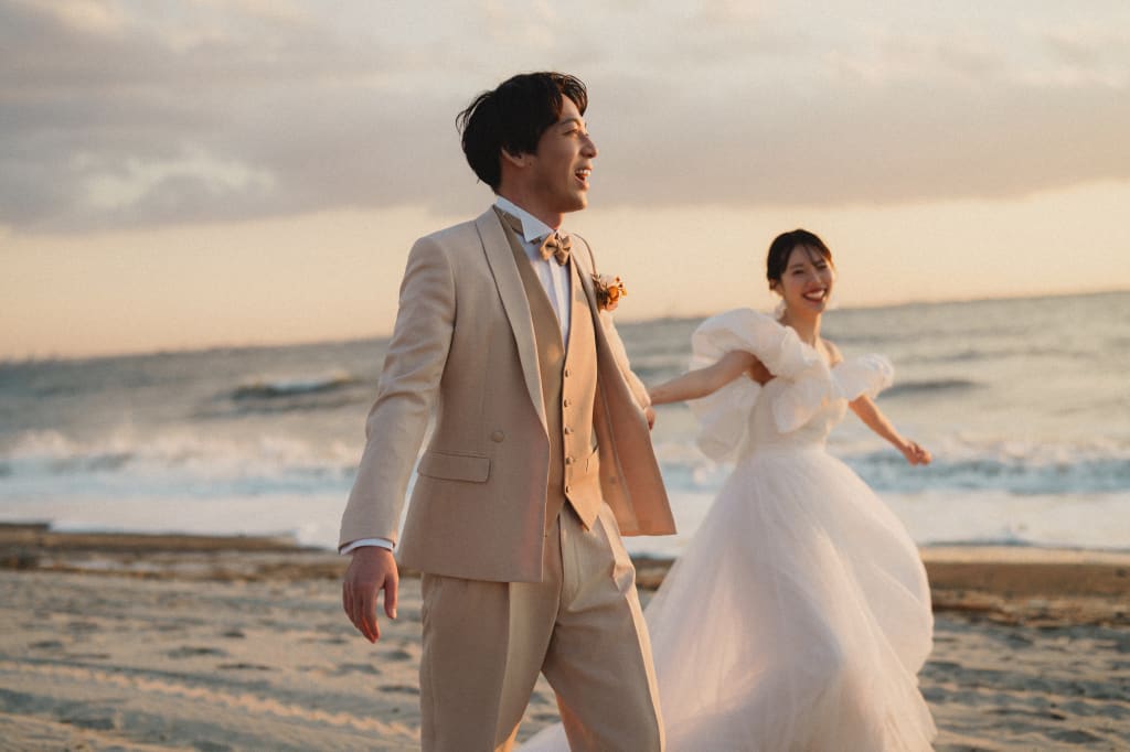 稲毛海浜公園ロケーション+洋装ハウススタジオプラン | フォトウェディング・前撮り・結婚写真