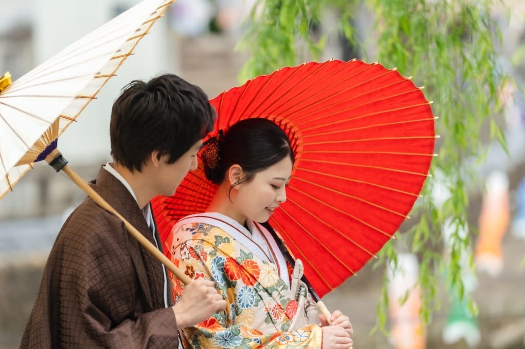 栃木市 (蔵の街並み)ロケーション＋屋内庭園（350カット）プラン | フォトウェディング・前撮り・結婚写真