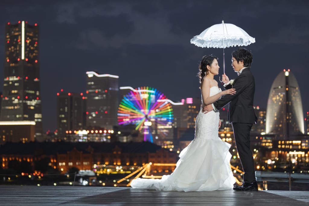 大桟橋夜景ロケーション撮影！