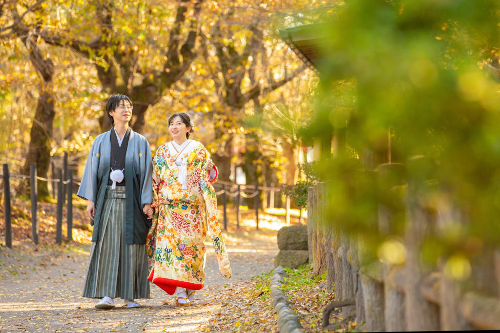 秋の小諸懐古園 × チャペルロケーション