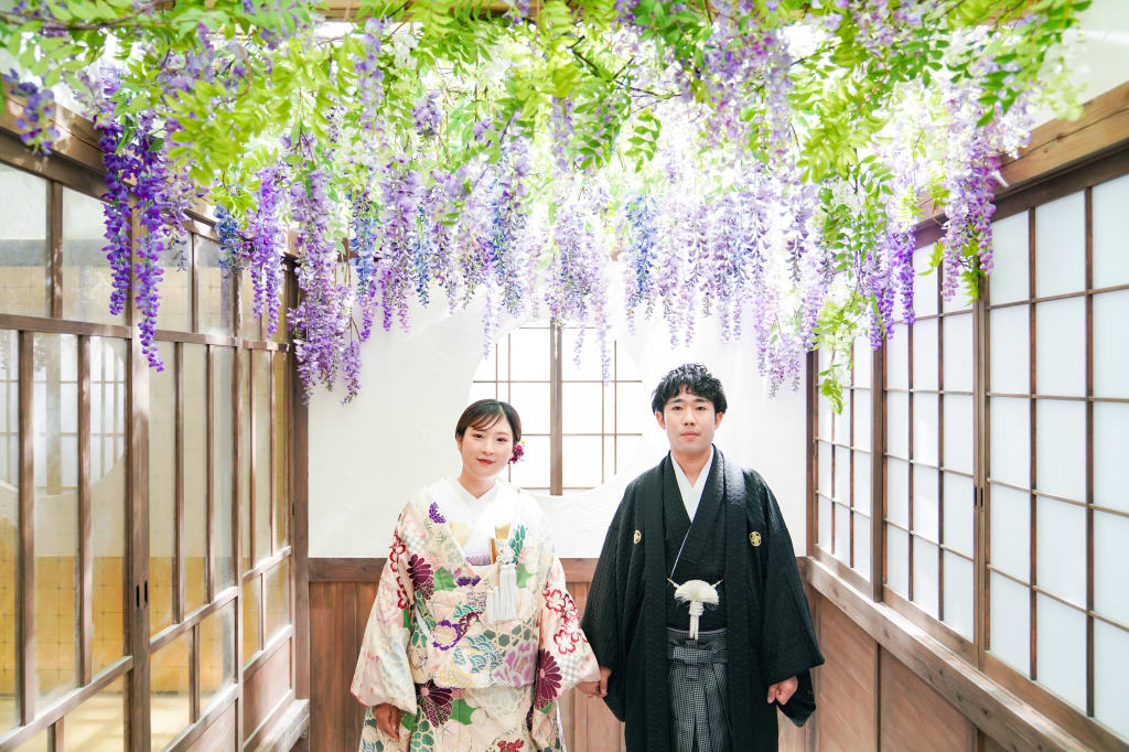 屋内庭園スタジオに藤が咲きました✨