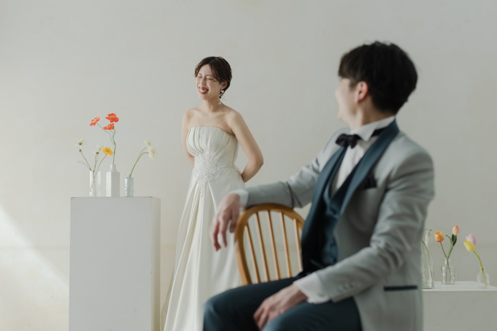 二人の好きなものを持ち寄って楽しいフォトウェディング