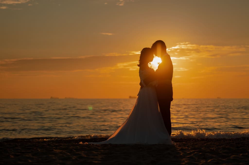 夕日に照らされて☀︎