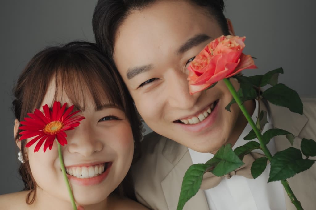 笑顔いっぱいのスタジオ撮影