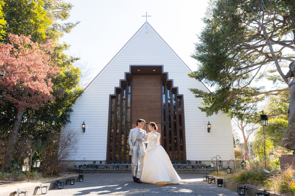 【350カット洋装＋和装】エグリーズドゥ葉山庵 ＋屋内庭園スタジオプラン | フォトウェディング・前撮り・結婚写真