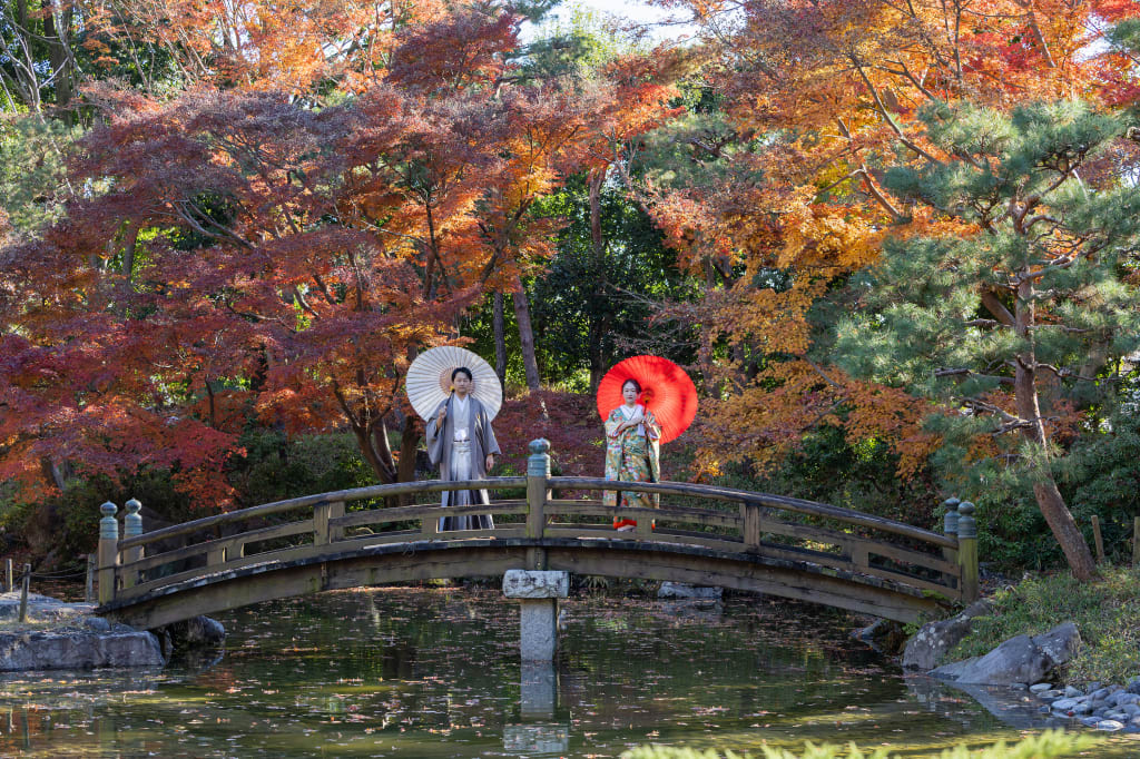 【紅葉・和装】栃木県中央公園ロケーション