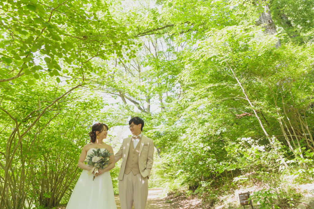 森林植物園 | デコルテフォトグラフィー | 前撮り・フォトウェディング