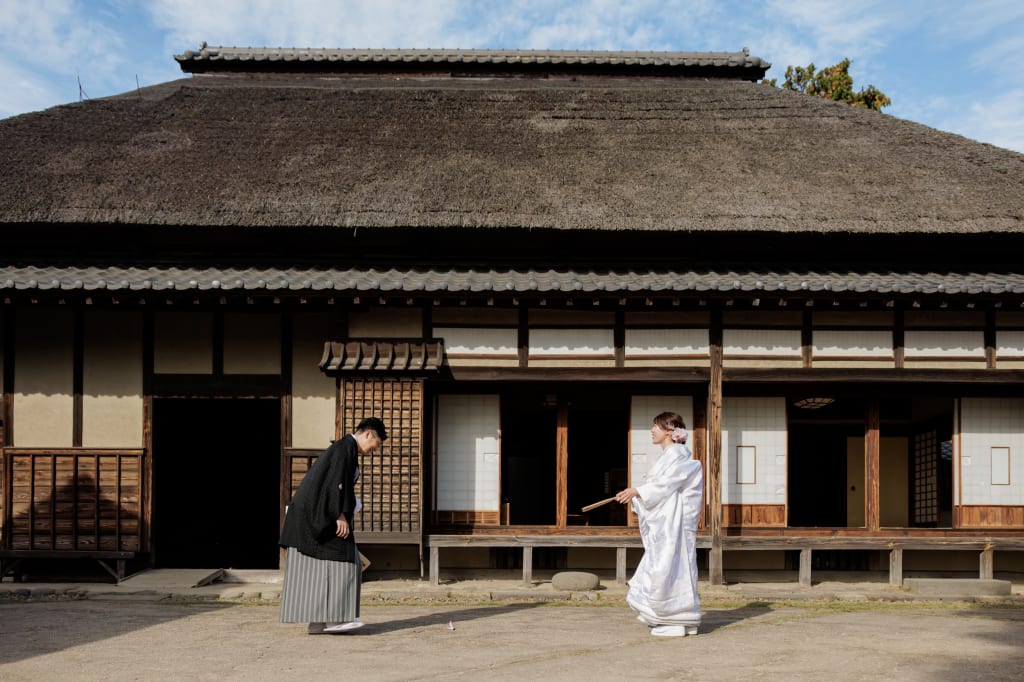 【350カット洋装＋和装】難波田城公園ロケーション ＋洋ハウススタジオプラン | フォトウェディング・前撮り・結婚写真
